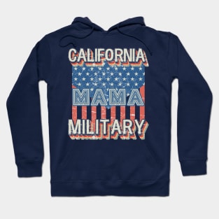 California Valor & Spirit: Retro-Inspired Military Hoodie with American Essence Hoodie